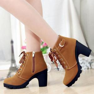 Kısa Bayan Çizme Modelleri 7 Ankle-Boots-Hot-Fashion-Trends-Round-Toe-Short-Martin-Boots-Solid-Breathable-Women-Boots-Smxz004