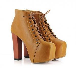 Free-Shipping-Fashion-Women-Ladies-4-Color-Lita-Platforms-High-Heels-Lace-Up-Boots-Ankle-Shoes-Size-35-40-0