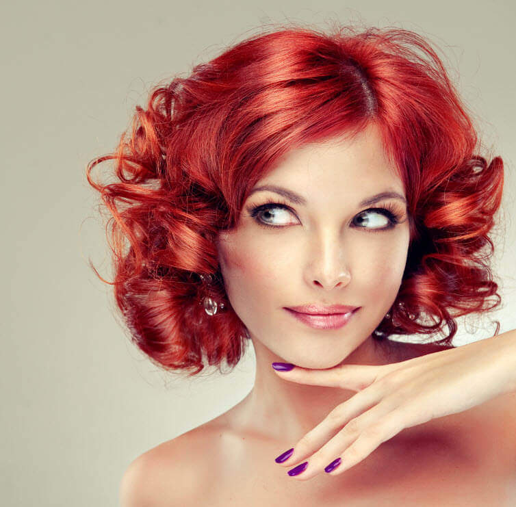 Kızıl Kısa Saç Modelleri